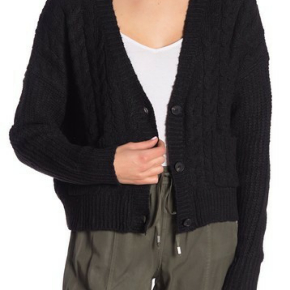 John + Jenn chunky grandpa button up cardigan NWT